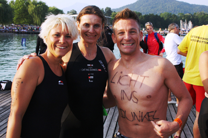 Licht ins Dunkel Staffel beim Ironman